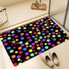 Full of Vitality Mat The New Flannel Carpet with Multi-color Polka Dot Design Is Suitable for Home Living Room Decoration Rug