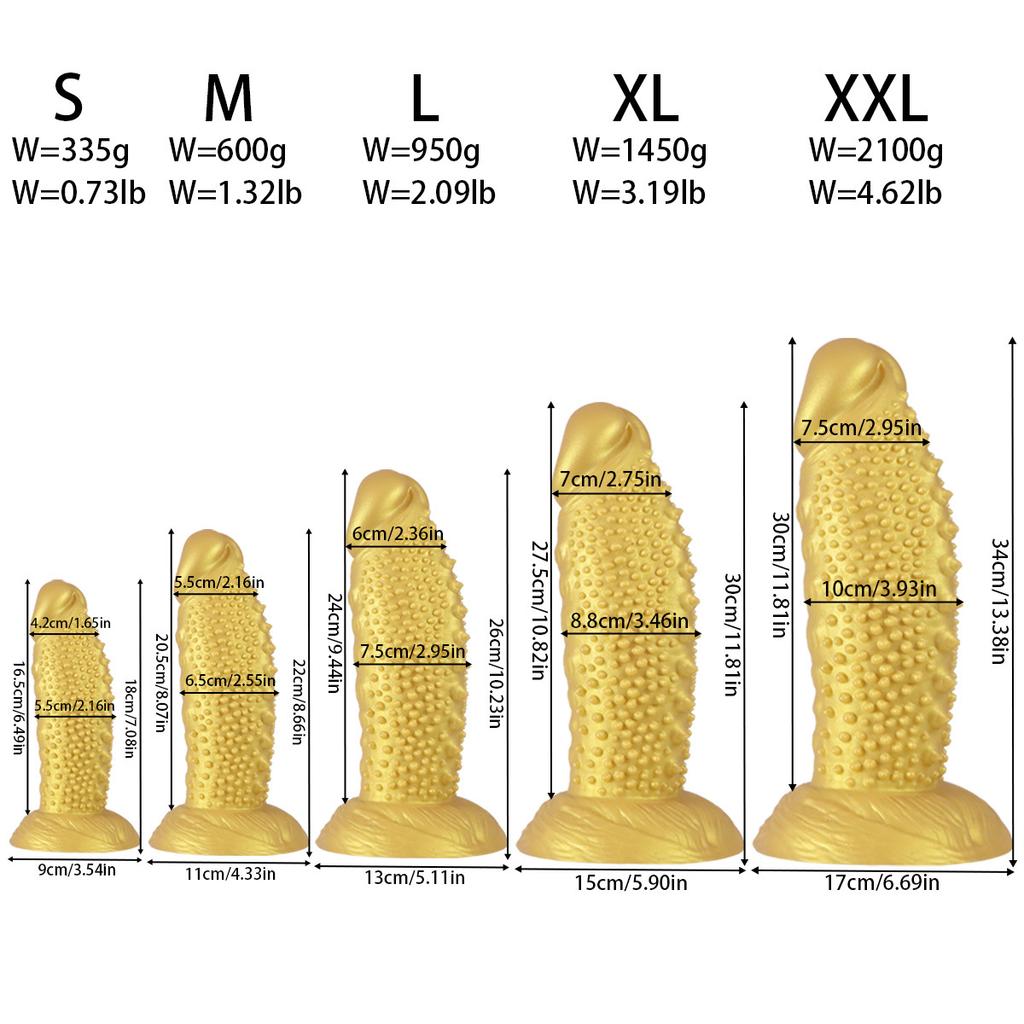 Dildo Réaliste en Silicone Dents de Loup - Pénis Artificiel Texturé Doux pour Femmes, Stimulation du Point G Jouet Sexuel Adulte pour Couples