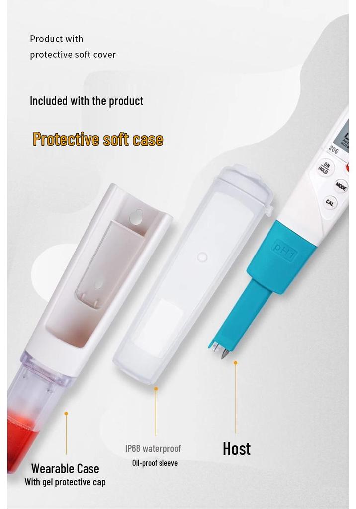 Testo 206 pH Meter: High-Precision Tester for Liquid & Semi-Solid Substances (PH1/PH2/PH3)
