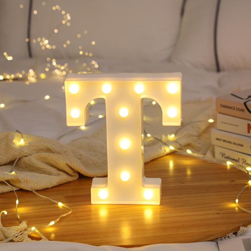 LED Letter and Number Lights for Celebrations and Proposals
