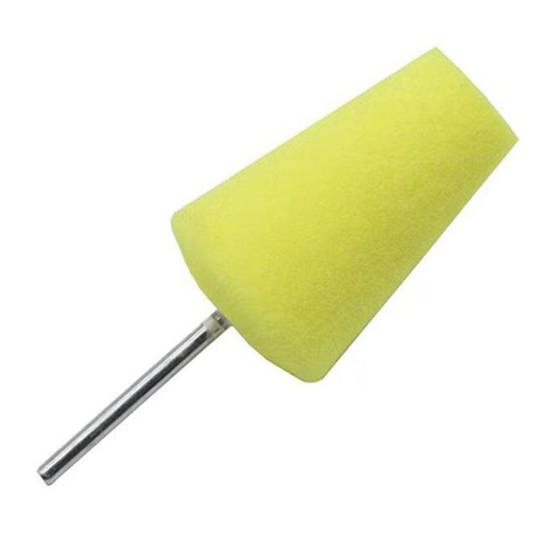 Auto Wheel Polishing Sponge Used for Electric Drill 3inch/ 4inch Burnishing Ball Polishing Cone Car Hub Buffing Sponge