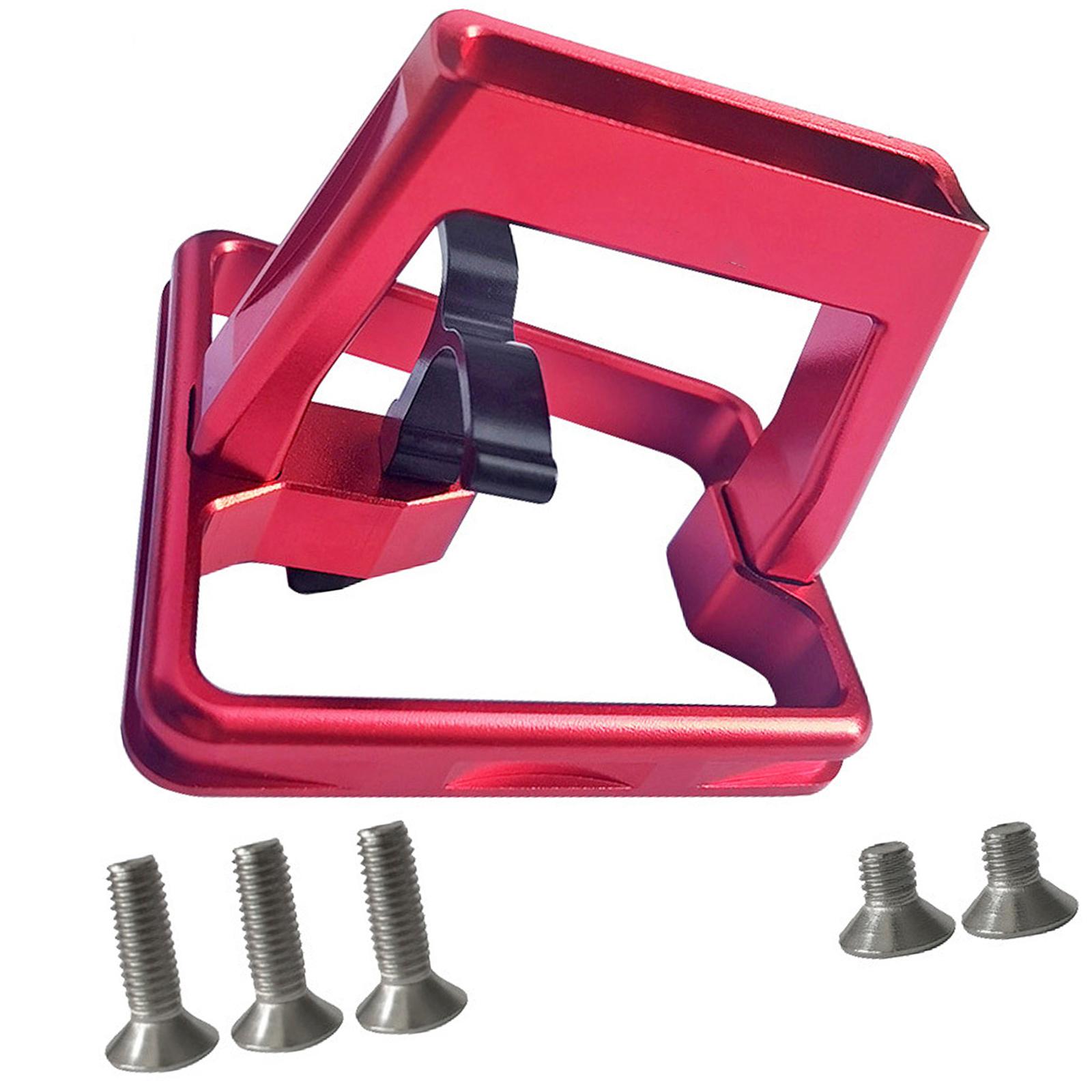 

Front Shelf Mount Carriers S Bag Hook Clip Bracket Aluminum Alloys Front Carriers Block Bicycles Frame Adapter Enduring красный