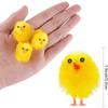 Cute Easter Chick Mini Animal Simulation Plush Small Yellow Chicken DIY Party Decoration Easter Gift Decoration for Home