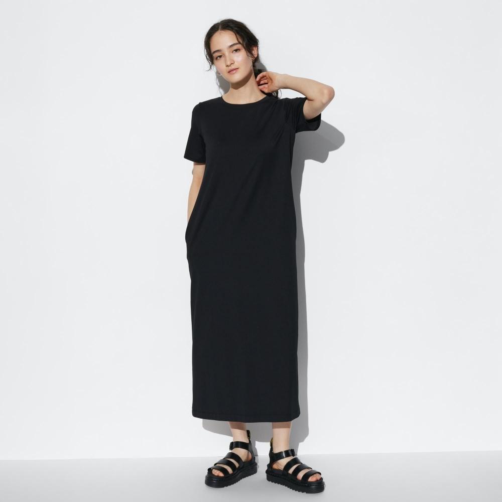 

Платье-бюстгальтер из хлопка UNIQLO airism с короткими рукавами