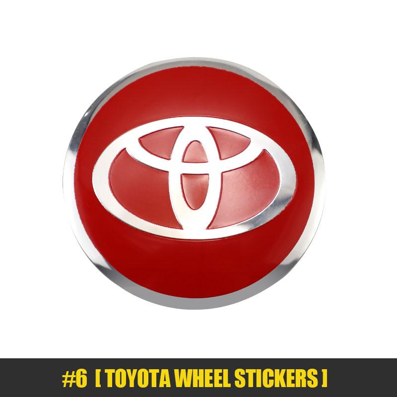 

4Pcs 56mm Car Wheel Stickers Center Hub Cap Car Emblem Badge Decal For For Toyota Yaris Corolla Prius Auris Camry Avalon Sienn