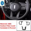ABS Auto Steering Wheel Decoration Frame Cover Trim For Haval Dargo 2th  2024 / Tank 300   Carbon Fiber Accessories