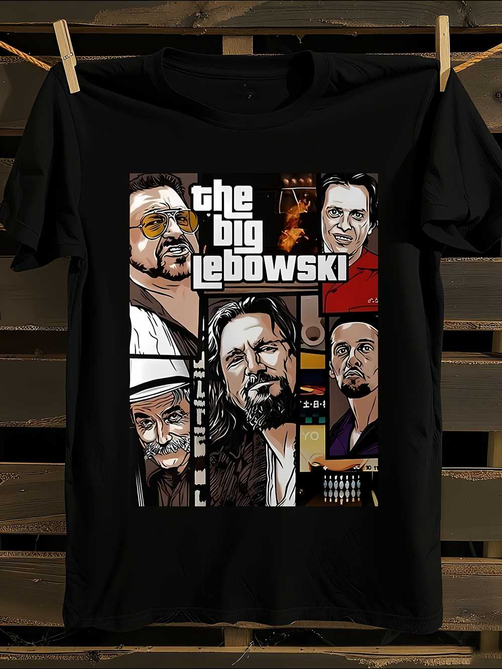 

Freeship The Big Lebowski Graphic T-Shirt Mens Tshirt Womens Tshirts with Letters Print Short Sleeves T-Shirt Casual Street Tee Shirt Top XXXL