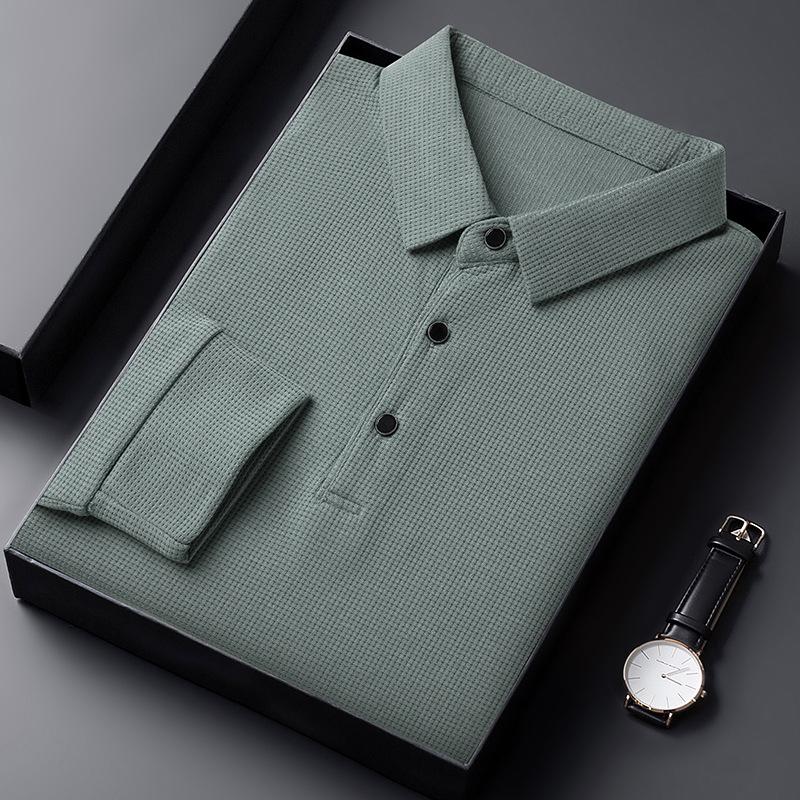 Men's Classic Lightweight Breathable Long Sleeve Shirt - Versatile Outdoor & Sports Top, Polyester