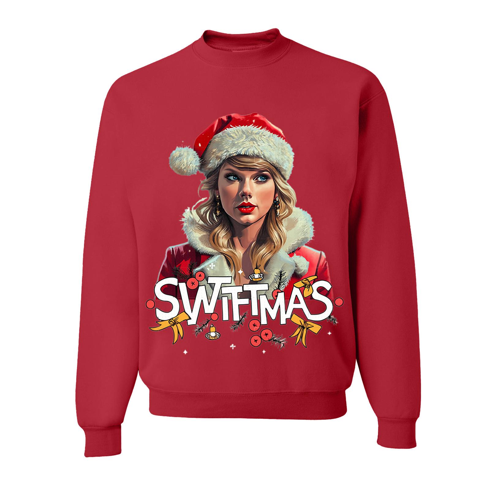 

Женская толстовка с круглым вырезом и длинными рукавами с принтом, повседневные базовые топы больших размеров, спортивный пуловер S красный