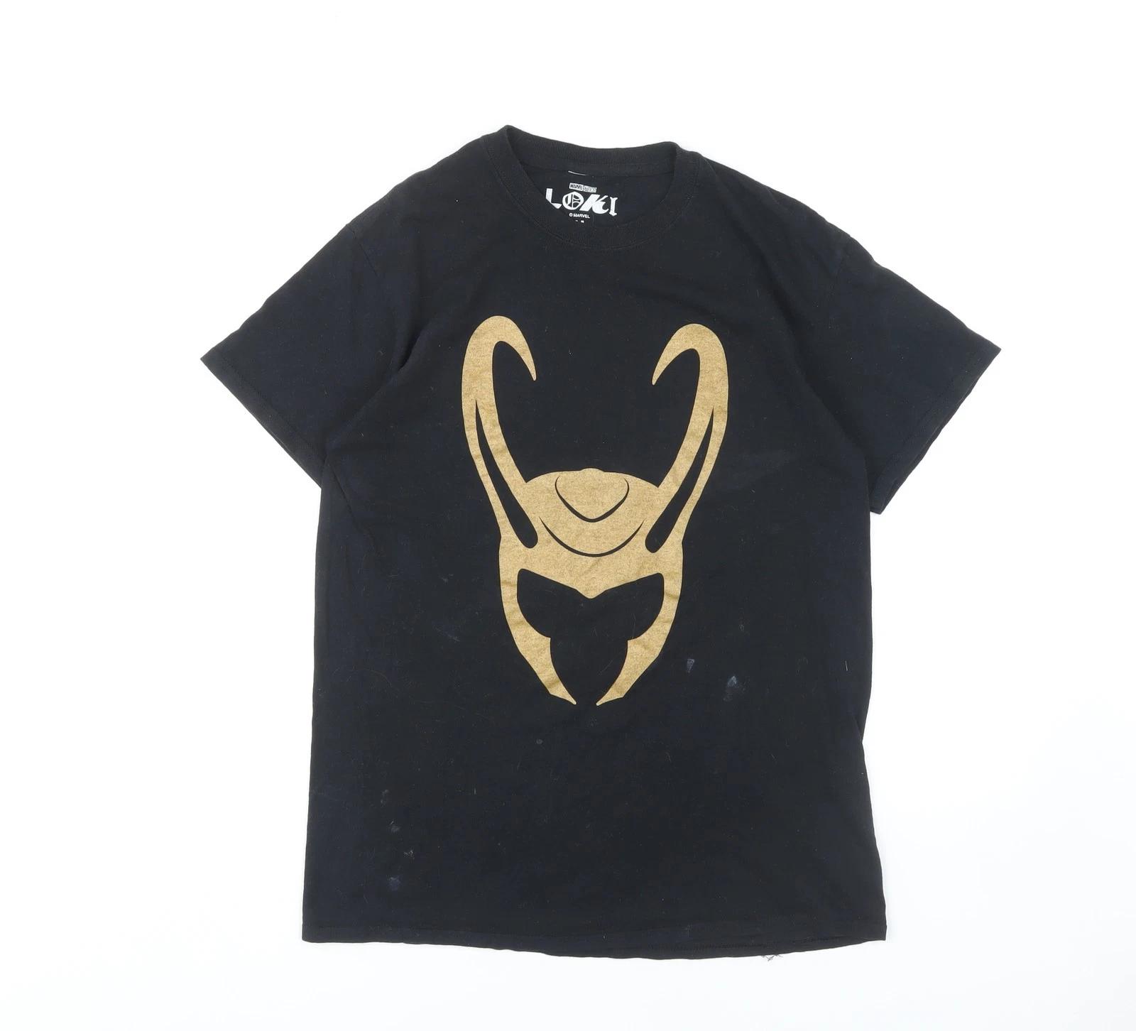 Marvel Loki Men s Black M T-Shirt XL