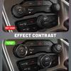 3PCS Air Conditioner Switch Button Knob Cover, Aluminum Alloy Knob Ring Trim Cover, Climate Control Knob Covers, Auto Decor Accessories Fit for Dodge