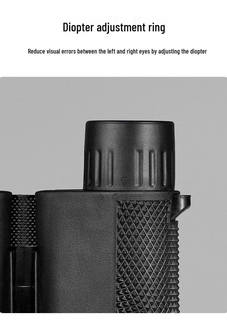 Anti-Paul 10x25 Binoculars with Low-Light Night Vision, High Magnification, Portable for Mountaineering & Camping, HD Quality, Customizable Logo.