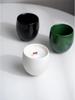 Easywin Glossy Ceramic Candle Holder - Minimalist Scented Soy Wax Ornaments