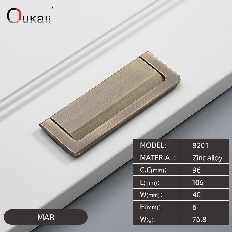 Modern Gold Finish Drawer Cabinet Handle Kitchen & Bedroom Dresser Door Pulls Office Use
