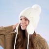 DIMANAF 2025 Winter Autumn Women Flocking Hat Thick Knitted Hat New Fashion Lady Warm