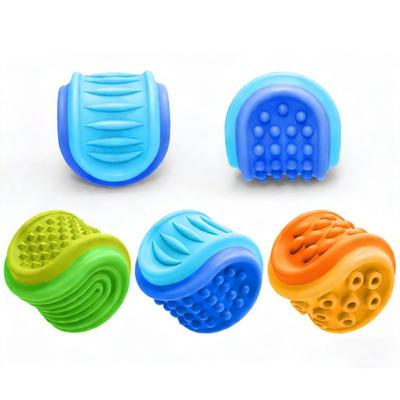 Yousheng Silicone Sensory Stone Fidget Toy Anxiety Stress Relief Textured Ball Portable Travel Kids Teens Adults Calming Worry Stone Toy