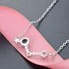 Tancise women 925 Sterling Silver Zircon Necklace Pendant Gift