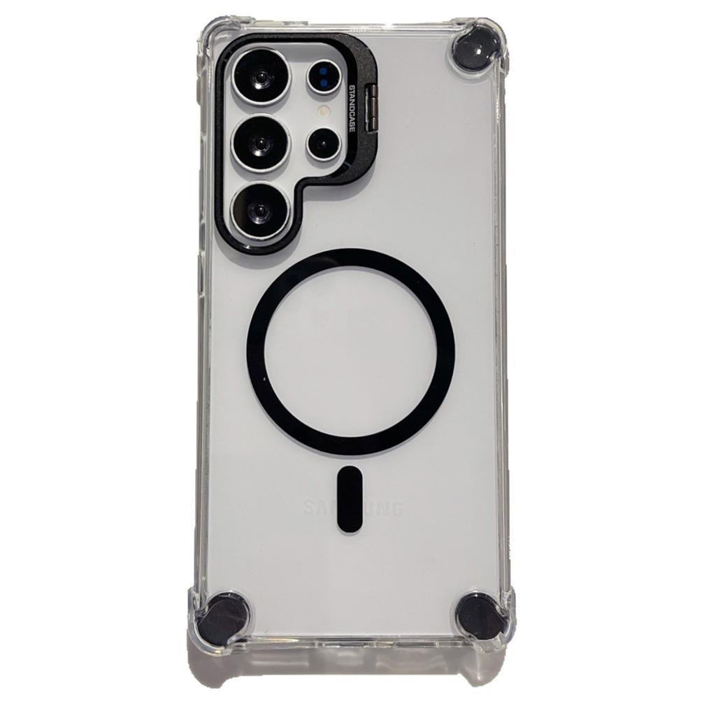 Samsung S25 Ultra Magnetic Phone Case Suitable for S24 Metal Lens Bracket A17 Four Corner Airbag Anti Fall A56