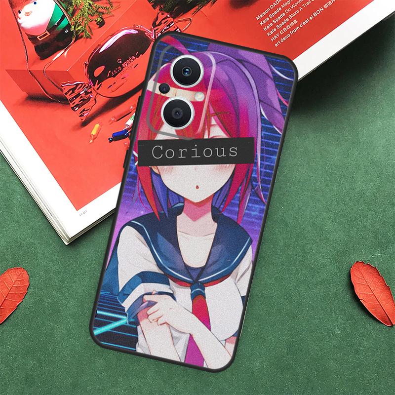 Cute Girl Glitch Animation Case For OPPO Reno 13F 14F 12F 11F 12 11 10 14 Pro 8T 8 Lite OPPO Find X9 X8 X6 X5 Pro Cover