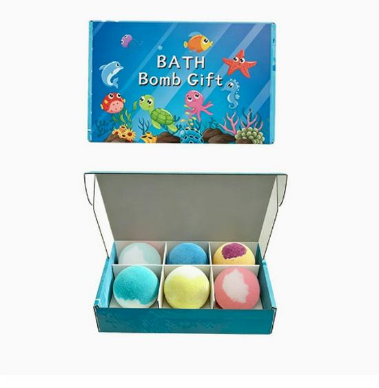 Grenzüberschreitendes Bestseller-Spielzeug Badebombe - 60g Badesalz-Kugel mit getrockneter Blumen-Duft für Kinder.