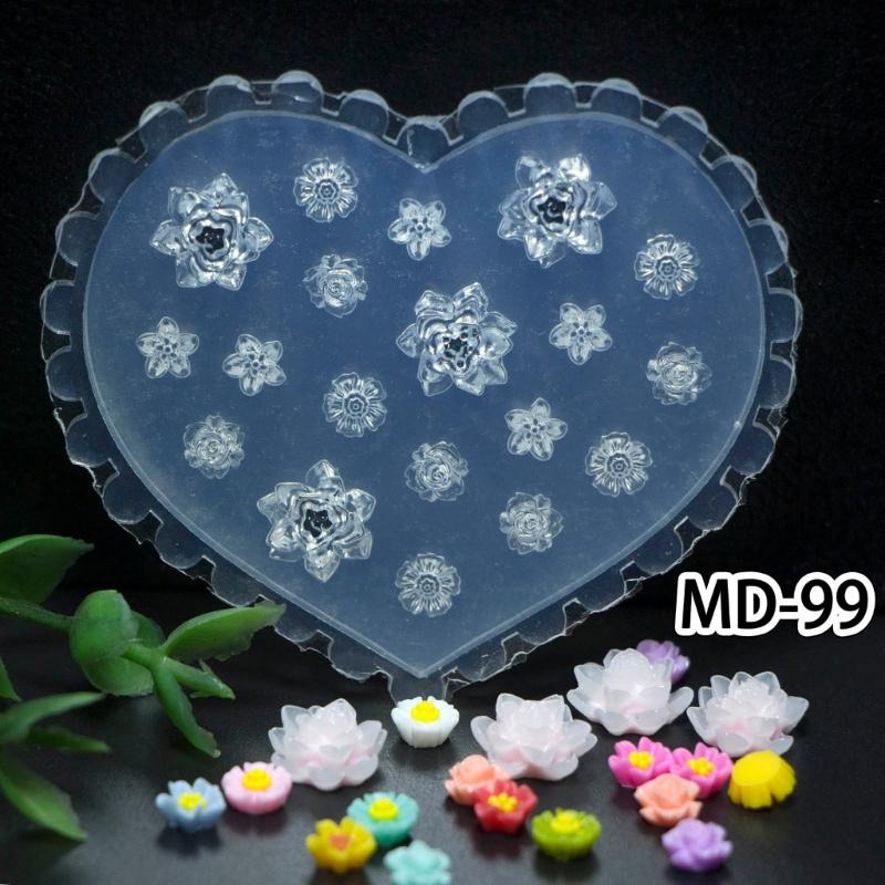 Durable Silicone Nail Art Mold Relief Pattern Nail Art Decortive Mold DIY Manicure Tool Printing Template Nail Mold