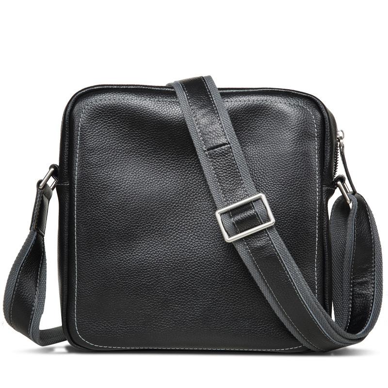 

Мужская сумка Сумка на одно плечо Кожаная сумка через плечо Мужская вертикальная сумка из воловьей кожи с верхним слоем Микро-бизнес