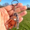 Delightful Acrylic 2D Flat Gorillas Keychain Pendant Ideal For Car Decoration Or Personal Items Backpack Ornament