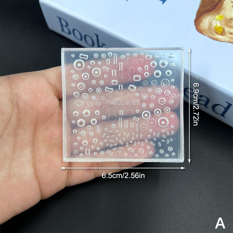 Candy Bean Lion Dance Lucky Cat Nail Art Mold Carved Silicone Mold Diy Template Stencils Reusable Tools Diy Handmade Art Tool