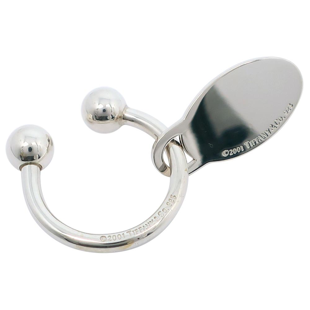

TIFFANY&Co. Return to TIFFANY & Co. key ring Oval tag Silver925 unisex Used