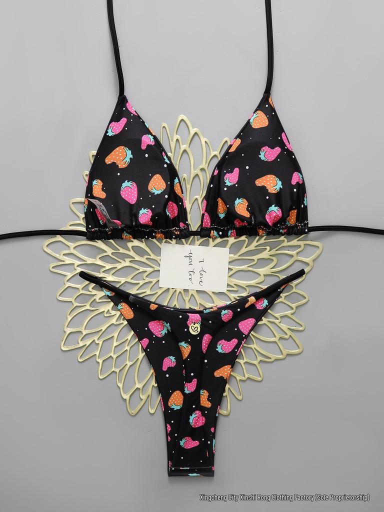 European & American 2026 Hot Style Sexy Split Thong Bikini Swimwear