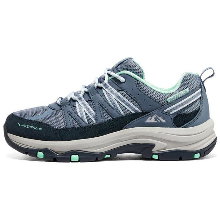 Skechers Trego Mesh Sport Низкие Повседневные Кроссовки Женские Серый Синий 180003-SLT 35