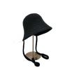 25 early autumn new fashion after women's tether with knitted breathable bucket hat sunscreen sunshade bucket hat tide