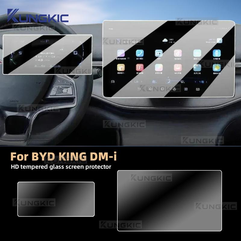 Tempered Glass For BYD King DM-i 2025 2024 2023 2026 Touch Screen Navigation GPS and Dashboard Film Protection Accessories