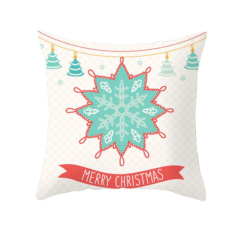 

New Christmas Pillowcase Festive Home Decoration Car Sofa Pillowcase 45*45cm