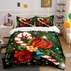 Festive Holiday Ornament Decoration Set Exquisite Three-Piece Bedding Set Gift For Kids And Adults