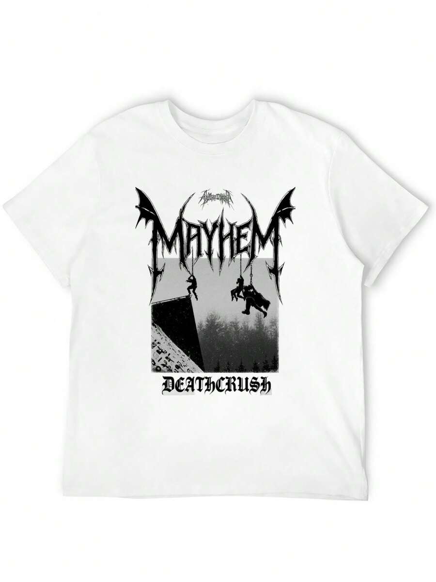 

Unisex s Casual T-Shirt –Mayhem Deathcrush Black Metal XXXL