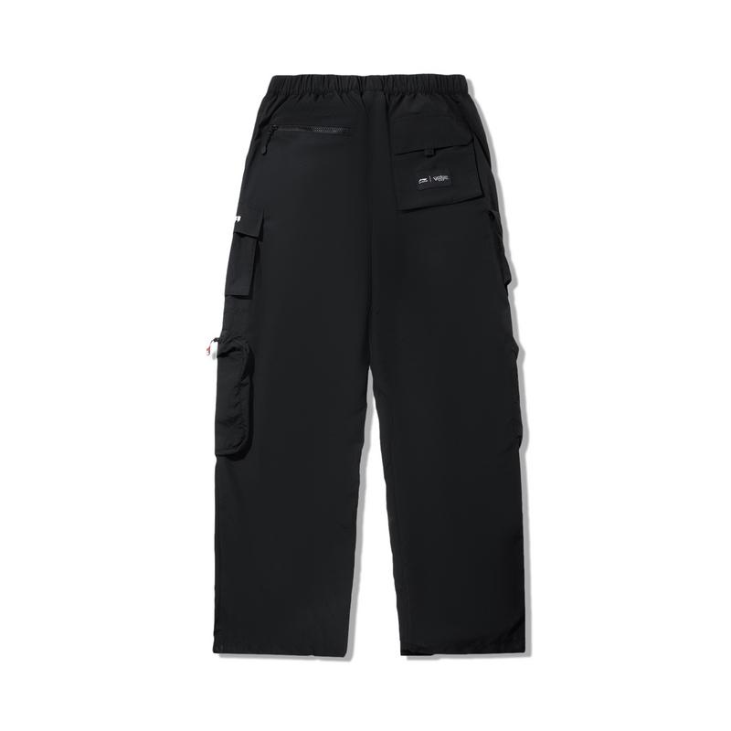 Li Ning X Pokémon Straight Loose Casual Pants Men Bottoms Black AKXV441-1