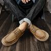 Leather Business Formal Shoes fashion Leather Soft Men Shoes Outdoor Casual black Board Shoes Men leather flats Zapatos Hombre