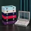Velvet Jewelry Storage Box with Lid – Large Capacity for Rings, Earrings, Necklaces, Dustproof Display.