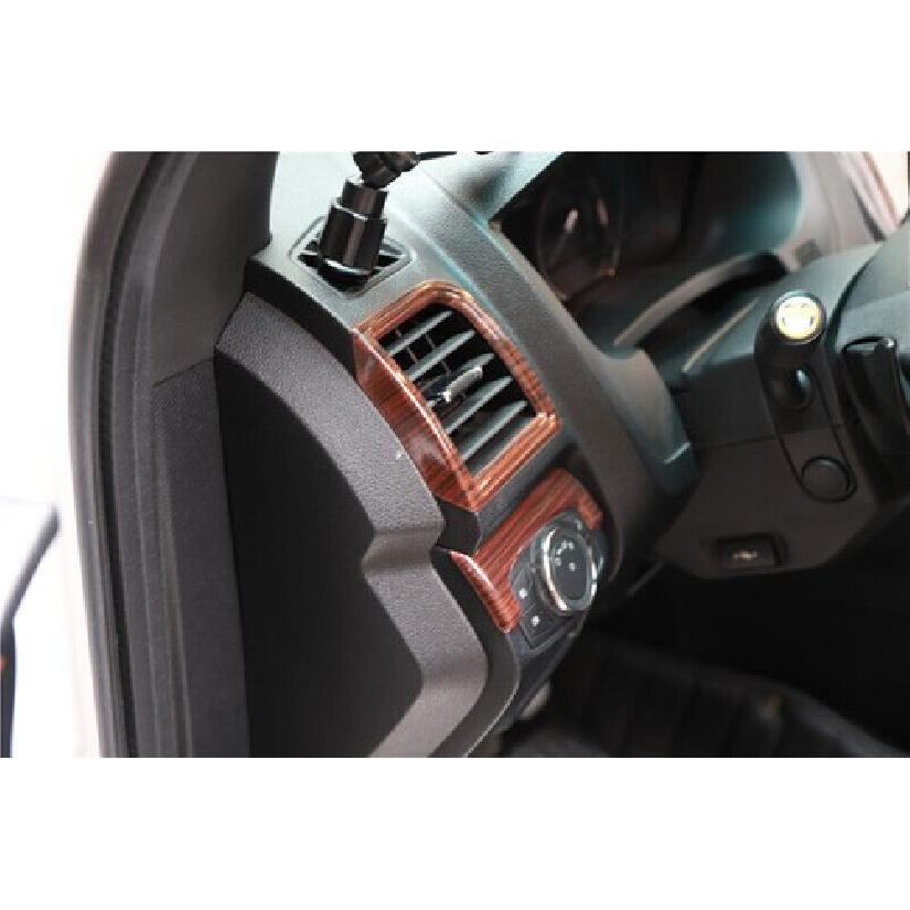 For Ford Explorer 2016-2019 Peach Wood Grain Console L&R Air Outlet Vent Trim 2X
