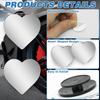 2Pcs Cars Heart Shaped Blind Spot Mirrors Car Side Mirror Blindspot Adjustabe Angle Removable Wide Angle Convex RearView Mirror for Enhanced Safety