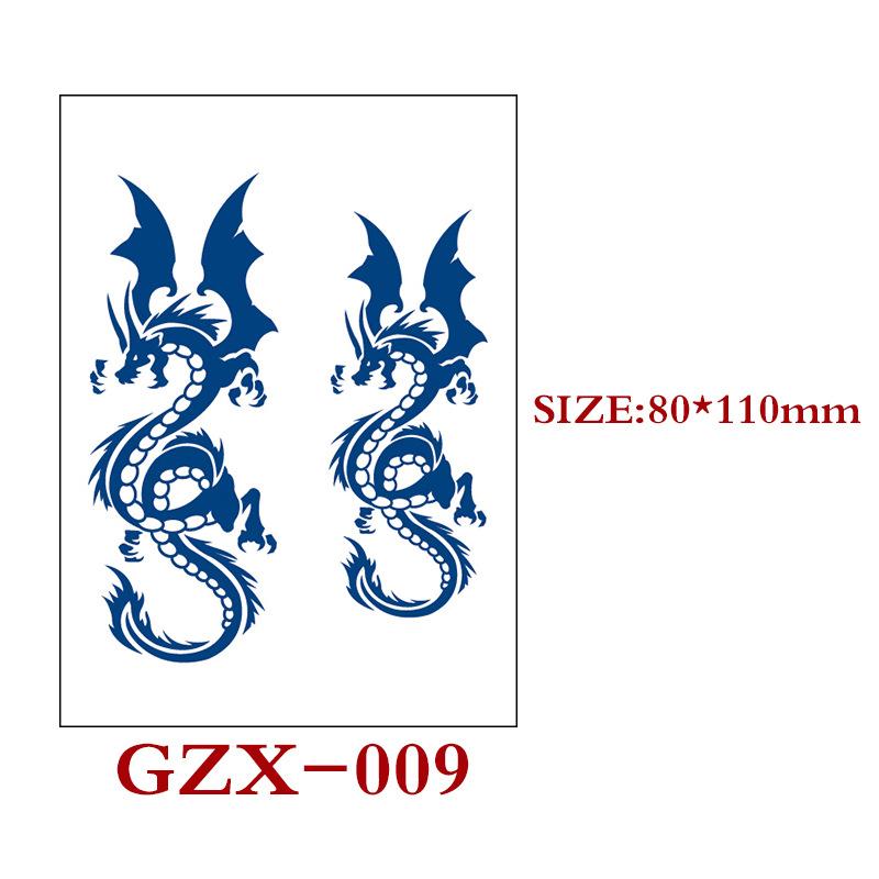 Herbal Semi-Permanent Tattoo Sticker, Semi-Permanent Tattoo Sticker, Waterproof, Sweat-Proof Tattoo