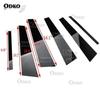 Car Stickers For Honda Civic 8/9/10Th 2006 2007- Glossy Black Door Window Pillar Posts Cover Trim Kits AUTO Accessories