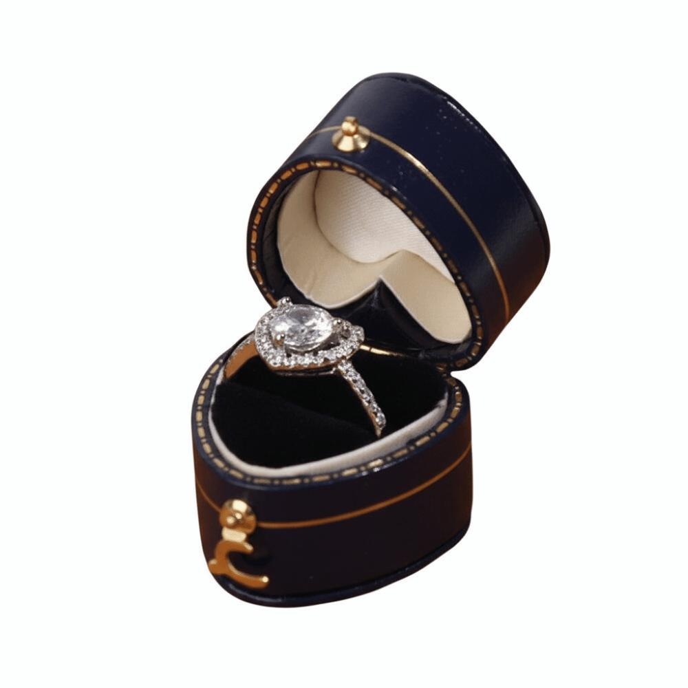 Storage Organizer Octagonal Earrings Ring Box Square High-quality Jewelry Display Case Heart Shaped Jewelry Case Wedding