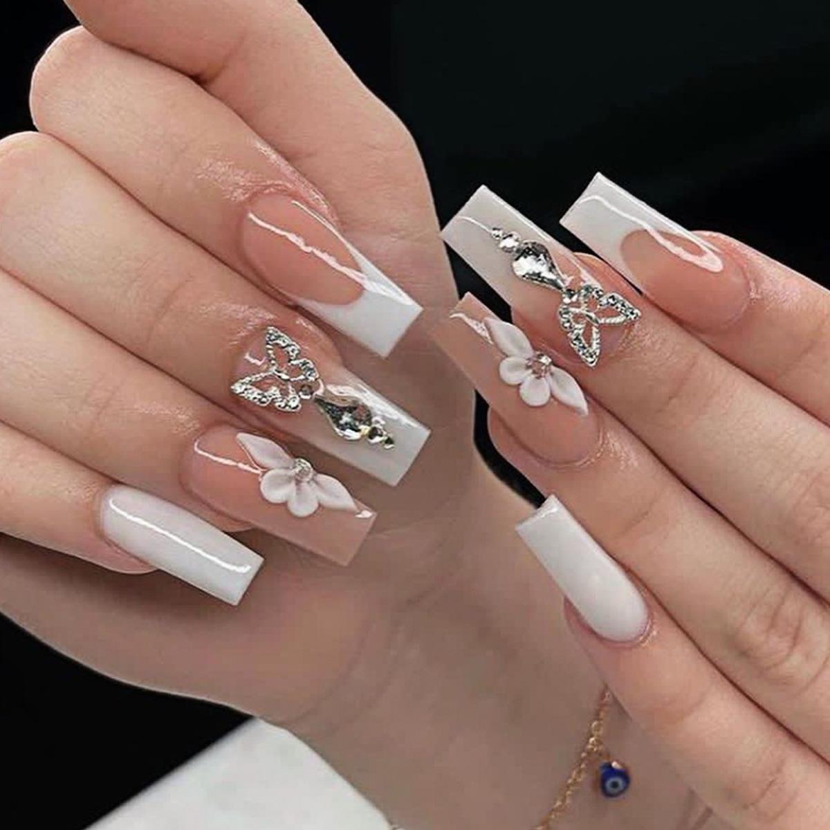 

Wear Nail Patches, Nail Stickers, Rectangular Flowers, Butterfly Nail Patches, Finished Nail Patches, Nails