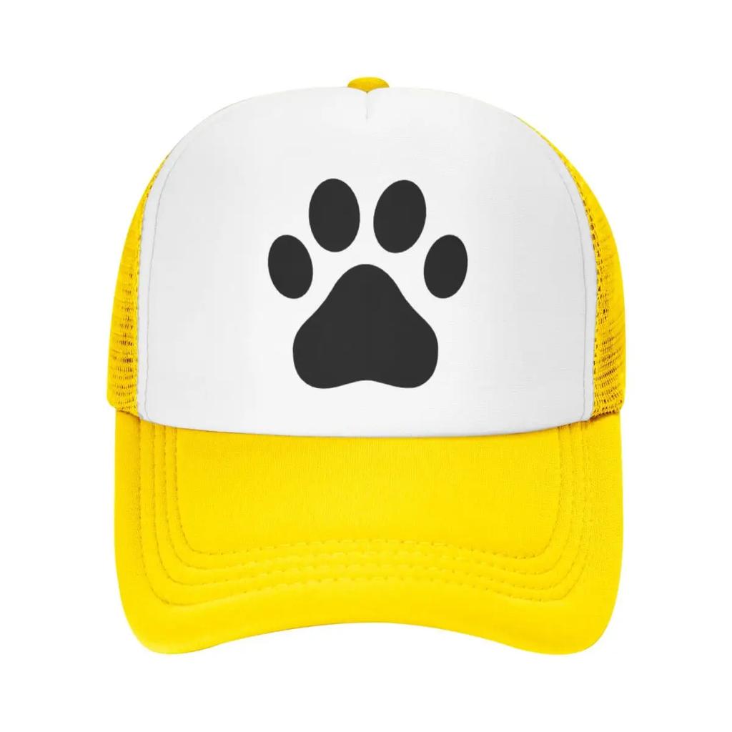 Custom Cool Dog Paw Pattern Baseball Cap Hip Hop Unisex Womens Adjustable Pet Lover Trucker Hat Summer Personalized Dad Hat