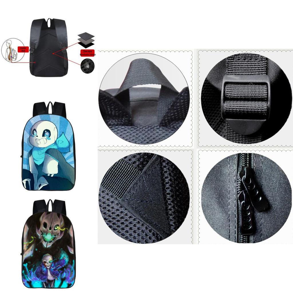 Fashionable Undertale Sans Childrens Backpack With Durable Oxford Cloth And Adjustable Shoulder Straps