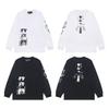 Unisex Oversized Cotton Long Sleeve Tee With Creative Graphic Print Loose Fit Streetwear