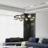 Modern LED Pendant Lights Home Decor Glass Chandelier Minimalist Hanglamp Kitchen Bedroom Hotel Living Room Nordic Pendant Lamp