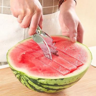 Nerezová ocel Větrný mlýn Kráječ na meloun Artefakt Salát Kráječ ovoce Nástroj Kráječ na meloun Vykopávač melounů Kuchyňské doplňky Gadgets